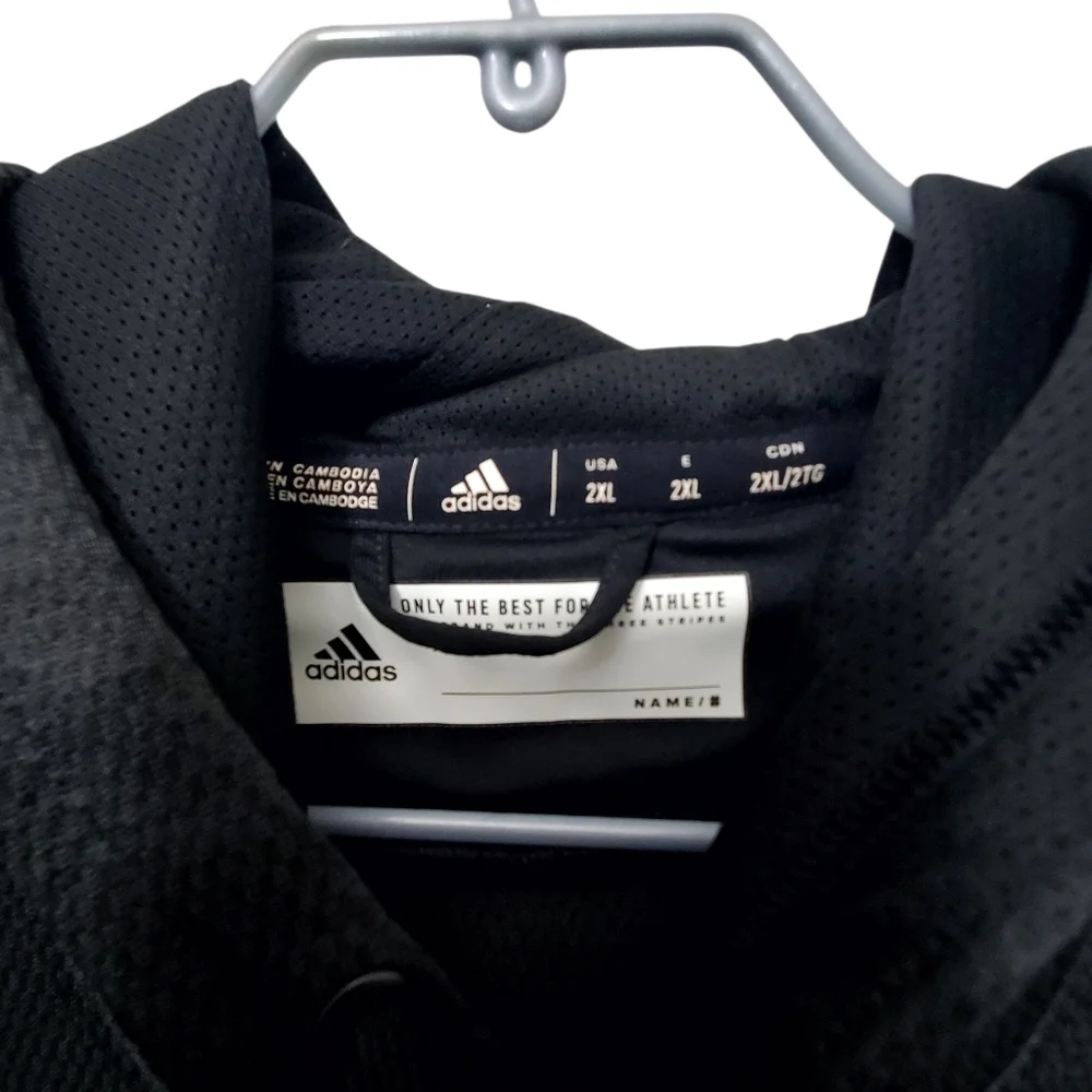 Adidas "Here to Create" Adobe Max Climawarm Hoodie pullover in black 2X - Picture 5 of 10